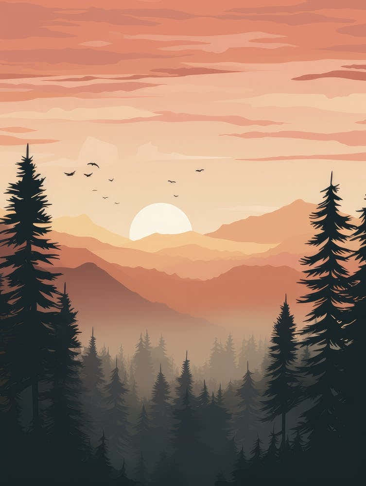 Sunset In The Mountains 7