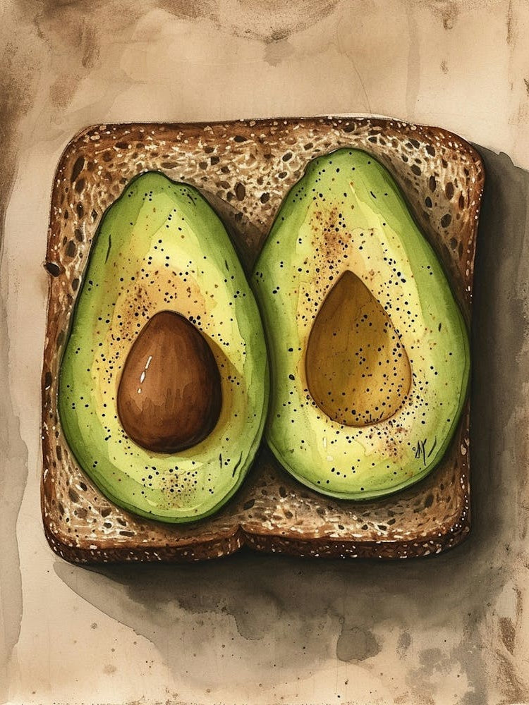 Avocado On Toast Illustration 4
