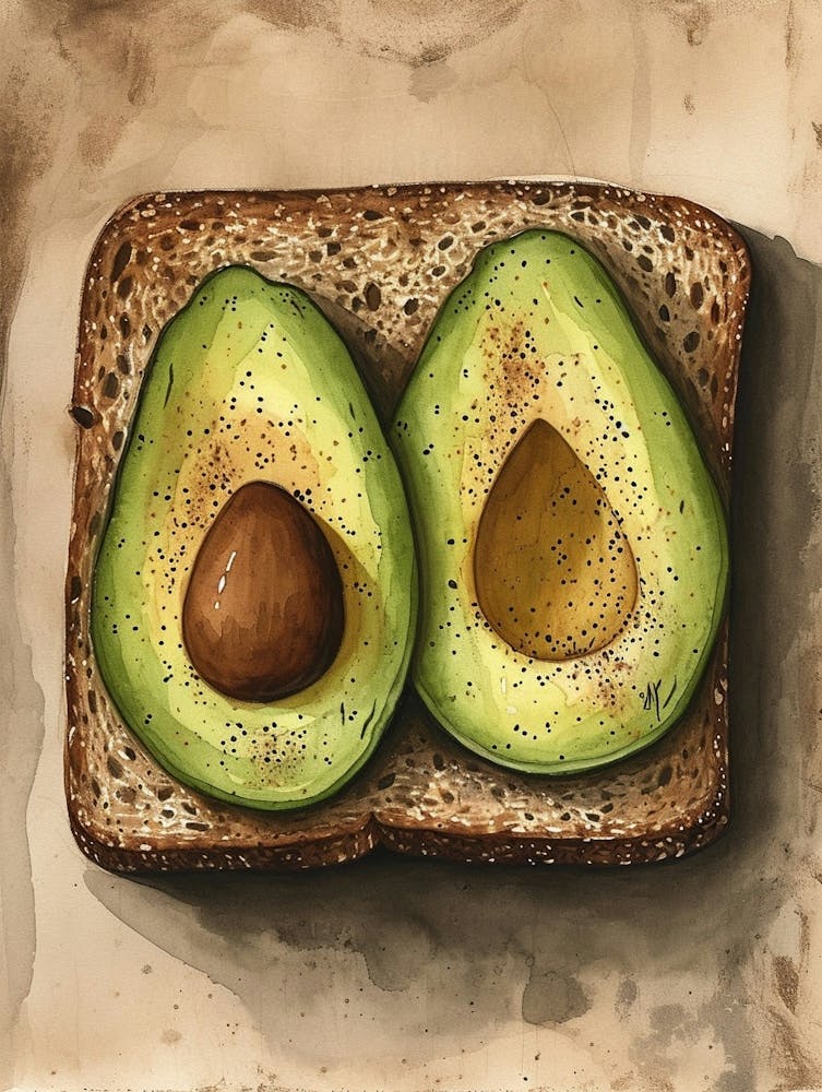 Avocado On Toast Illustration 4