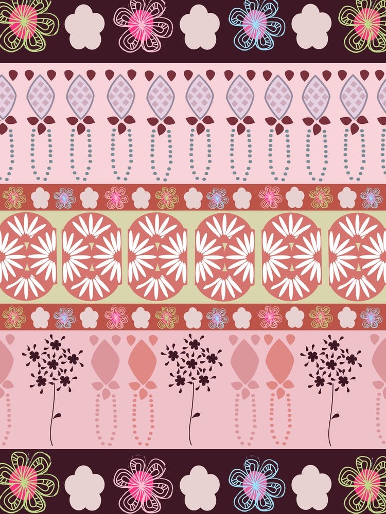 Decorative Border Pink