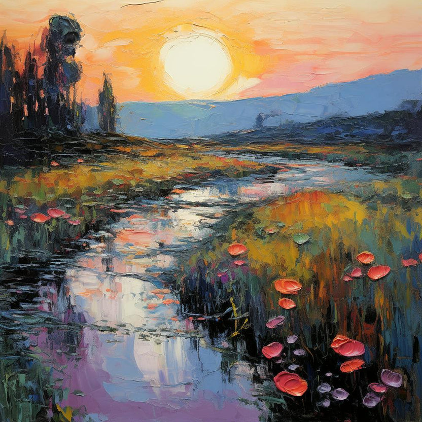 Monet's Mediterranean: Vibrant Elegance 1