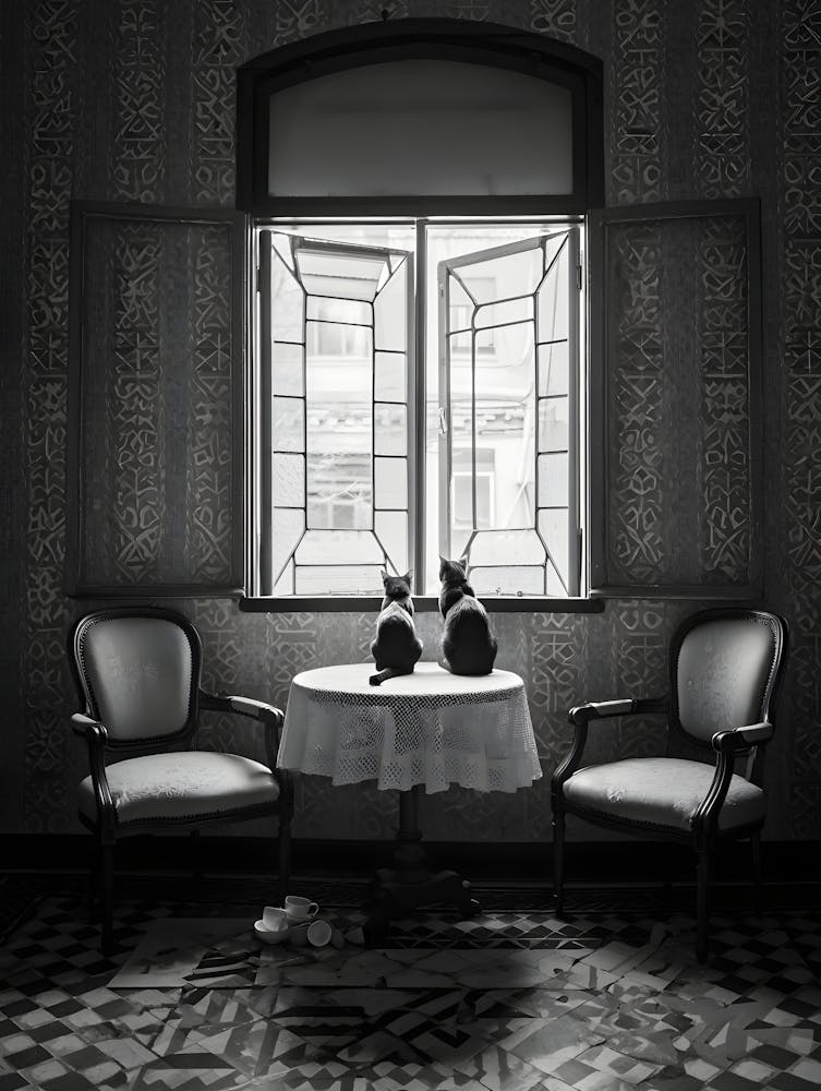 Two Chairs In A Room