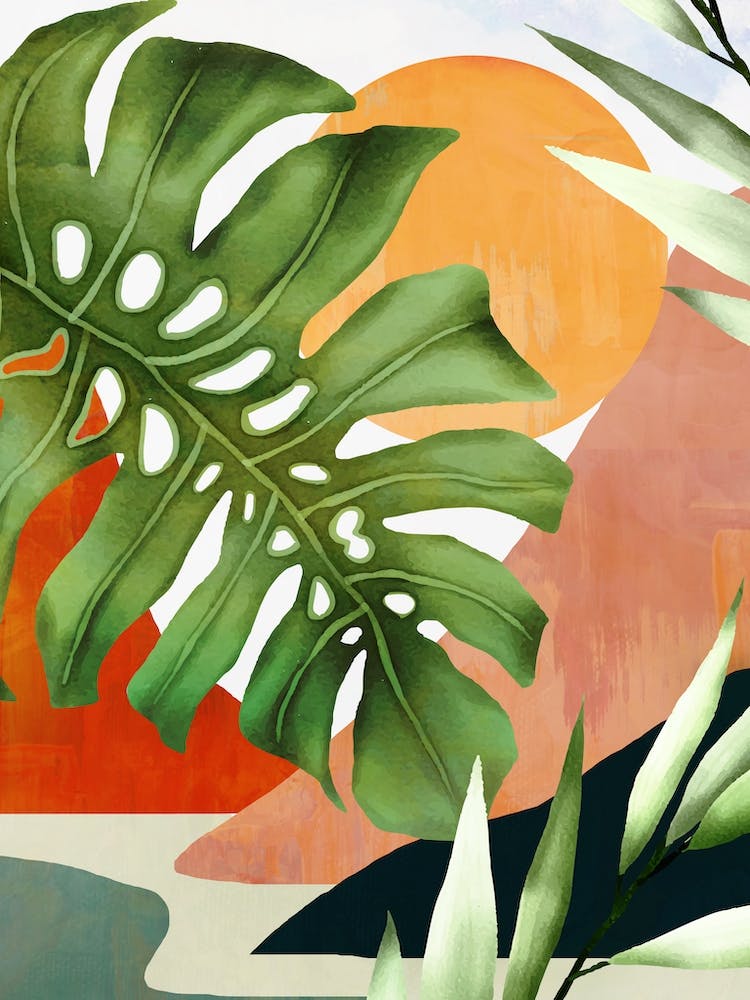 Tropical Summer Abstract Art 9