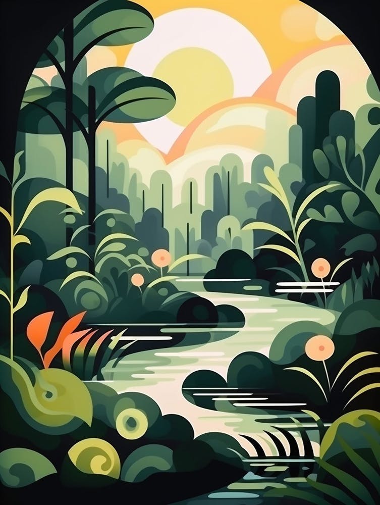 Jungle Abstract Minimalist 2