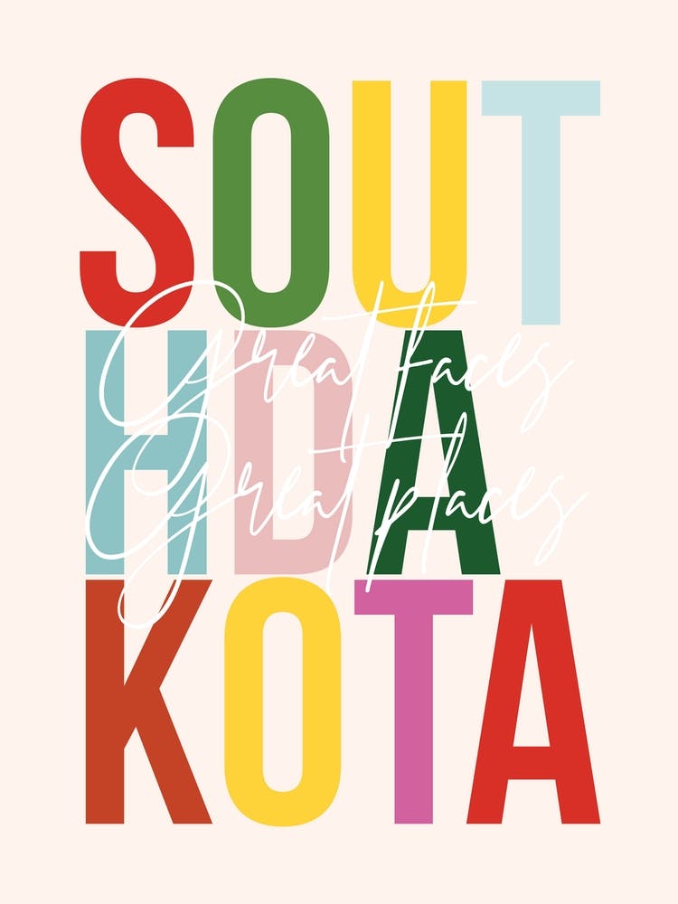 South Dakota Great Faces Great Places Color