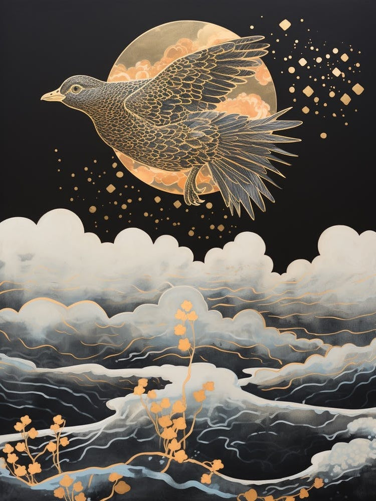 Grouse Gold Detail Painting