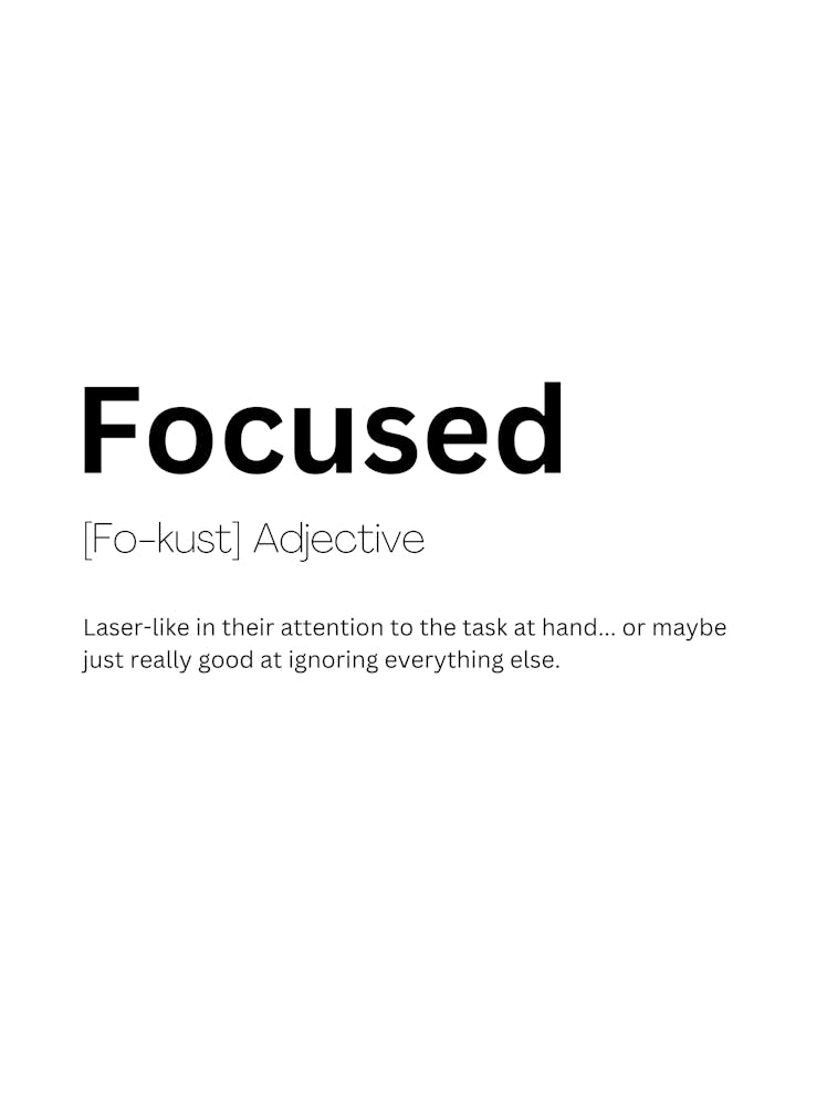 Focused Definition Meaning 1