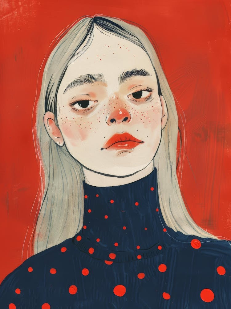 Girl With Polka Dots 2