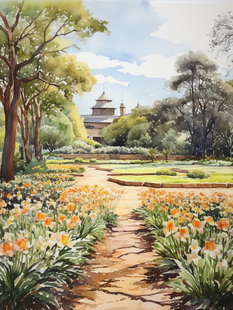 Royal Botanic Garden Sydney Australia Watercolour 1