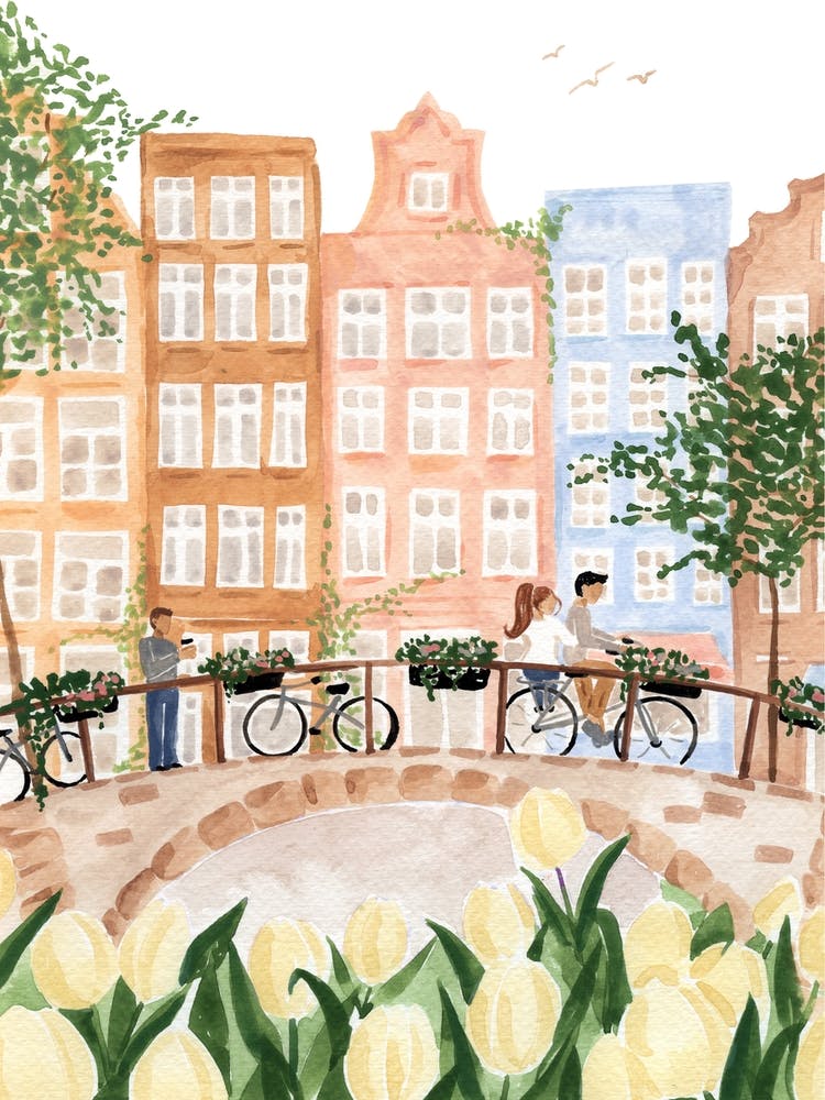 Amsterdam In The Spring By Sabina Fenn