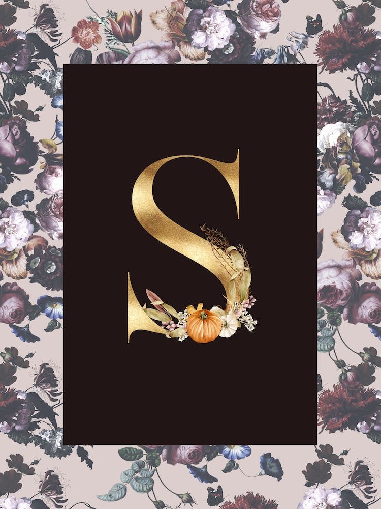 Herbstliches Alphabet S
