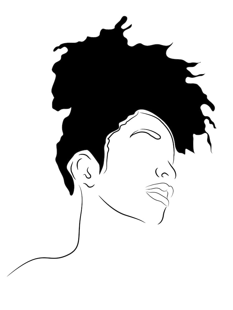 Portrait Of A Woman With Dreadlocks