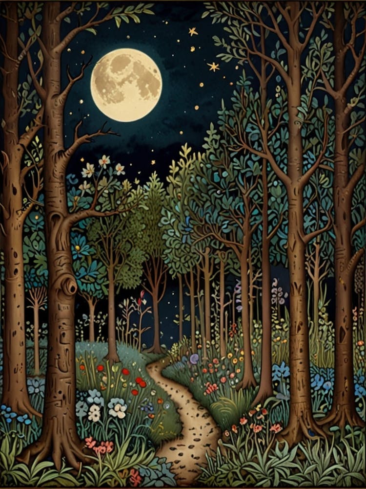 William Morris Forest At Night 28