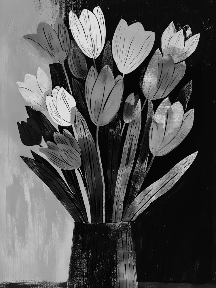 Tulips In A Vase 1