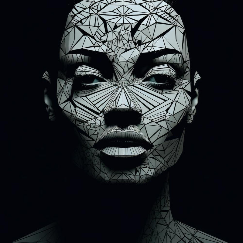 Geometric New Zealand Maori Woman 01