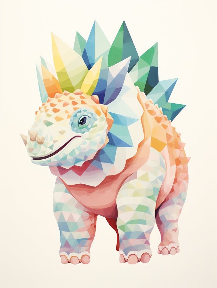 Colourful Dinosaur Pachyrhinosaurus 1