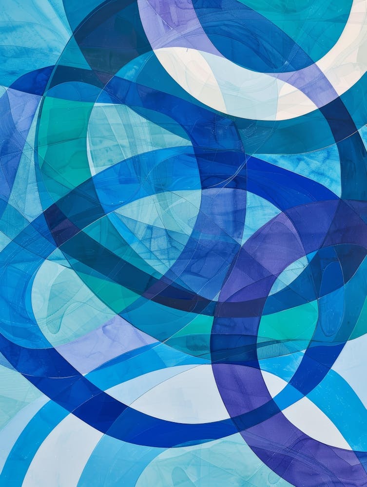 Blaue Kreise 40