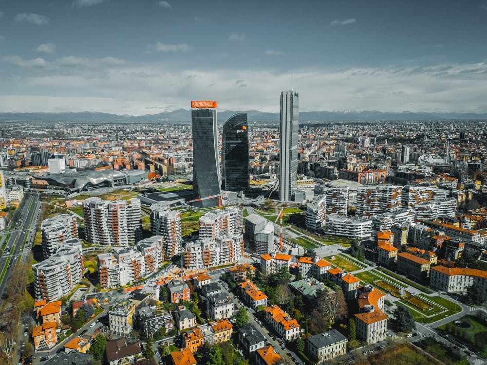 City Life Milan, Italy Poster Print of City skyline, Milan, Italy, Europe. 1