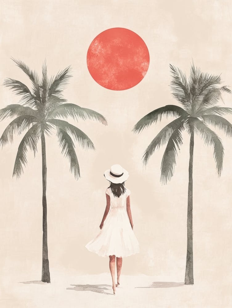 Woman At The Beach 1