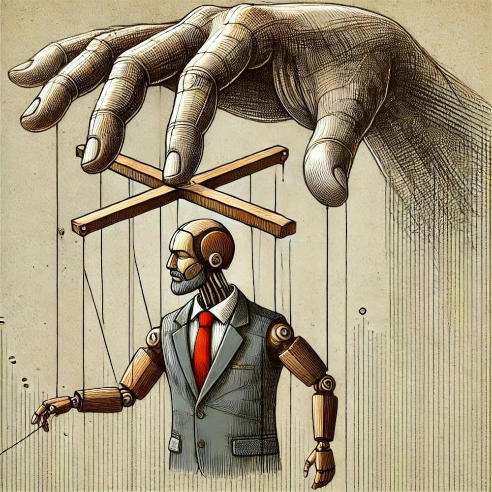 Man With A Puppet