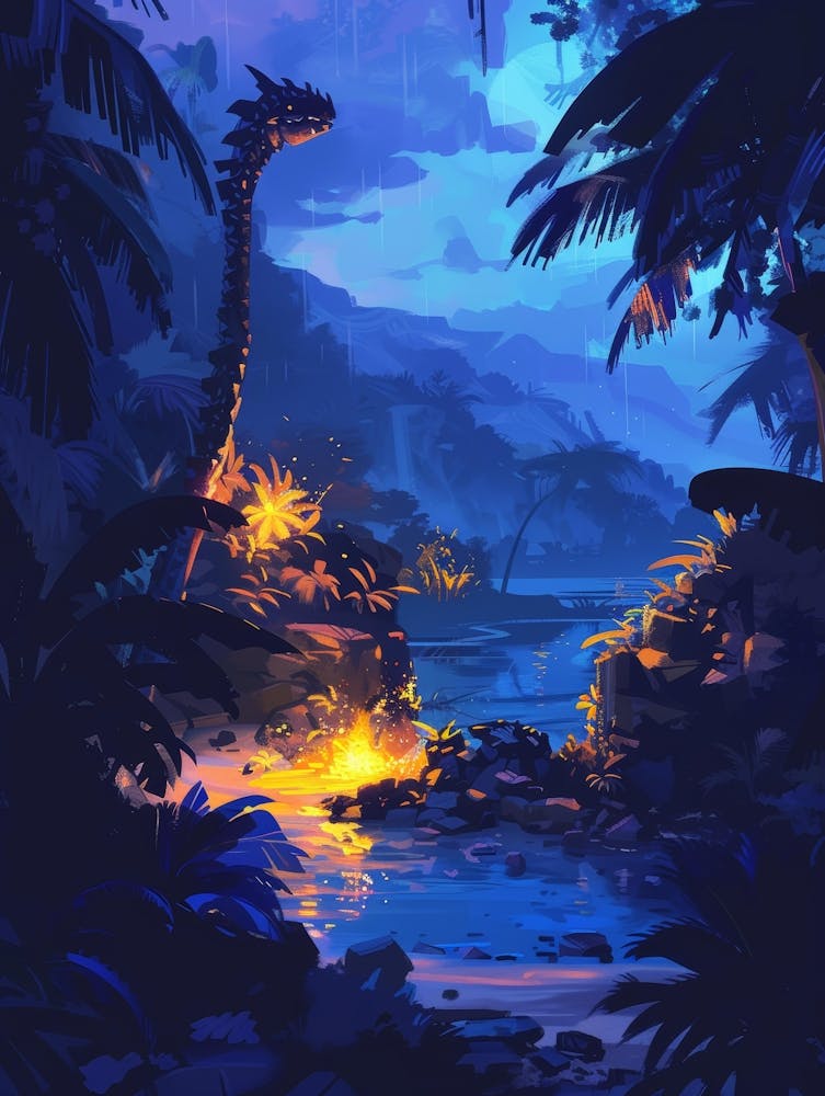 Dinosaurs In The Jungle 1
