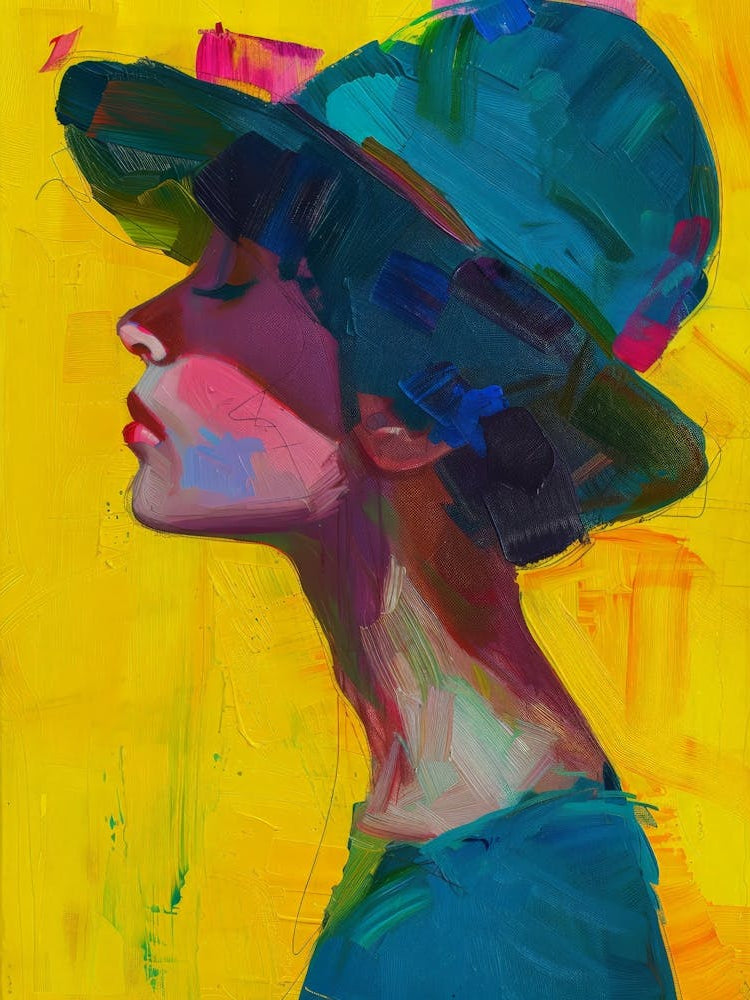 Portrait Of A Woman In A Hat 12