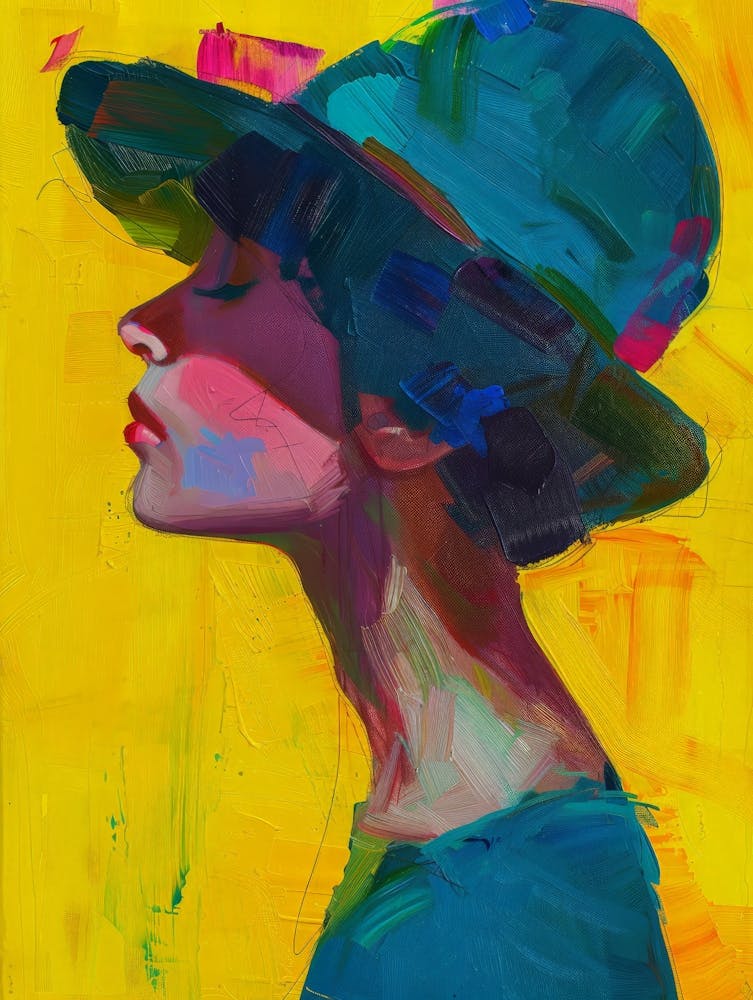 Portrait Of A Woman In A Hat 12