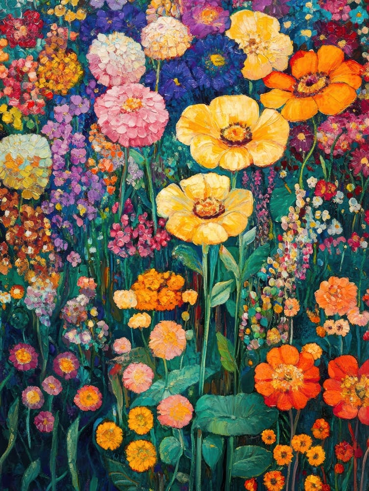 Garden Of Colorful Flowers 3