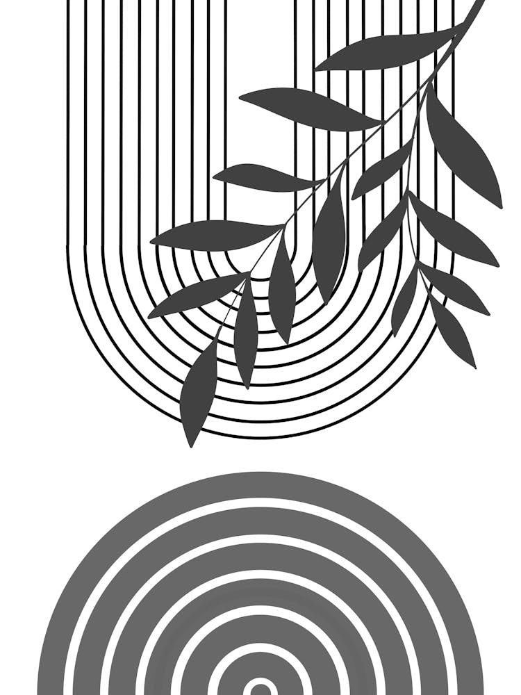 Circle And A Leaf