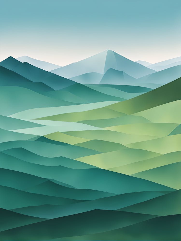 Abstract Mountain Landscape