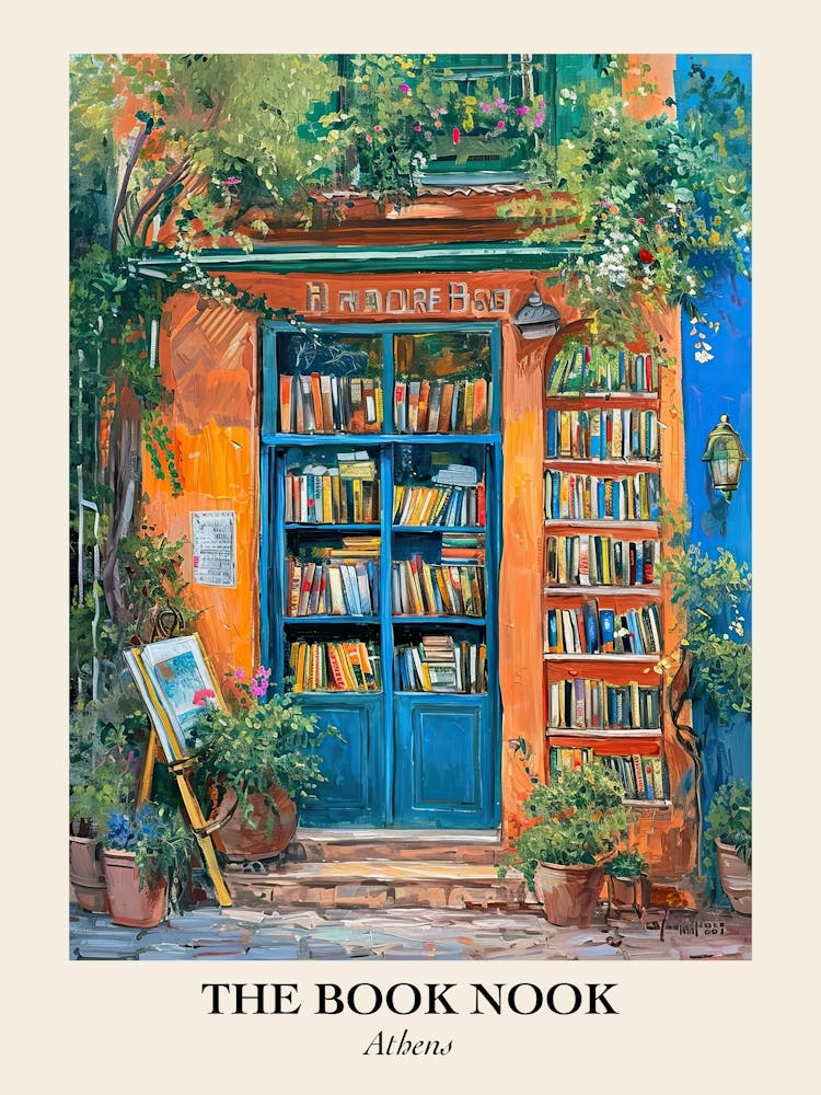 Athens Book Nook Buchhandlung 1 Poster
