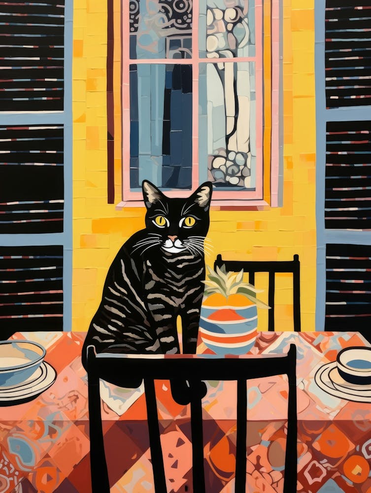 Cat At The Table 1