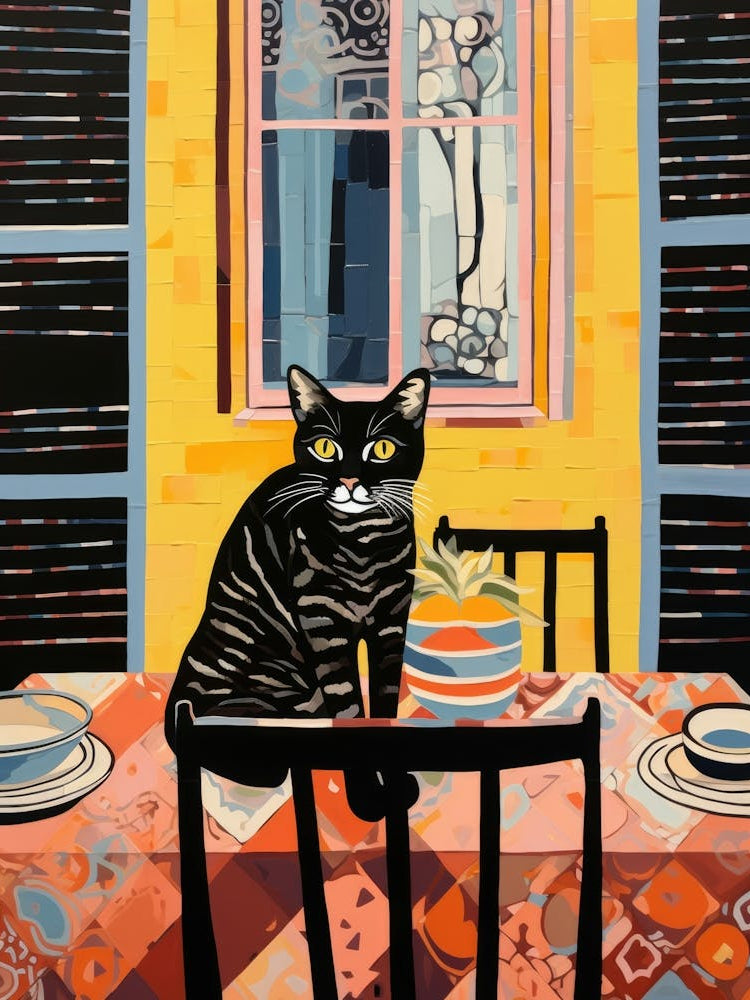 Cat At The Table 1