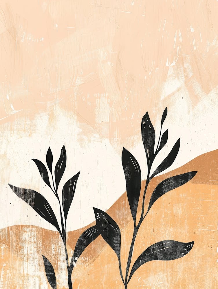 Abstract Black And White Painting 18
