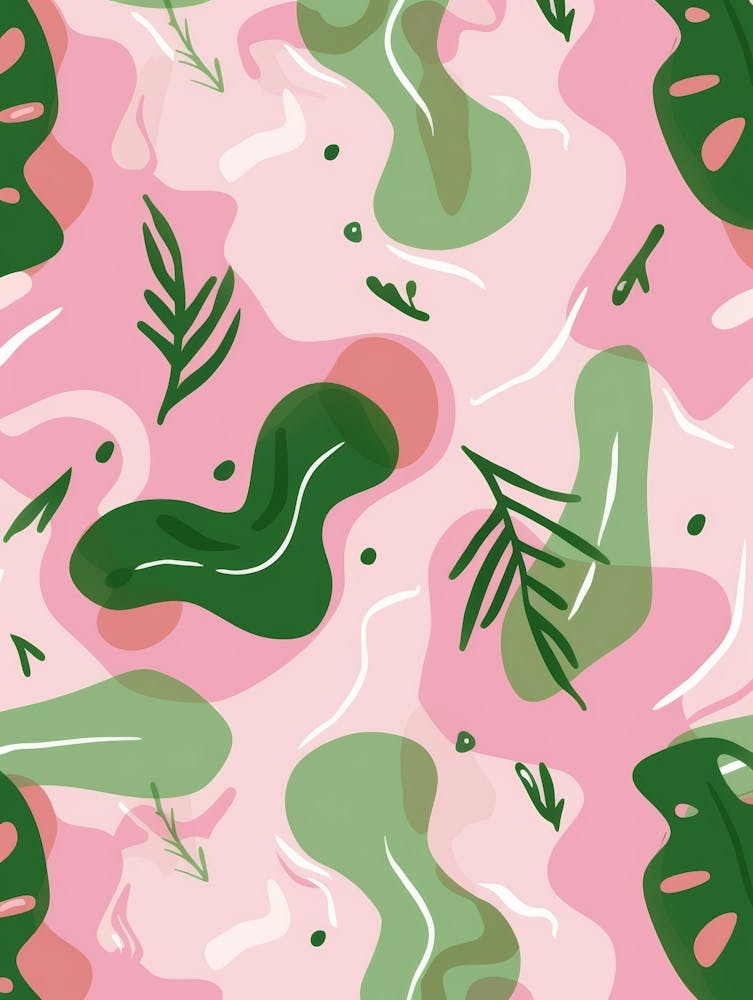 Pink And Green Pattern