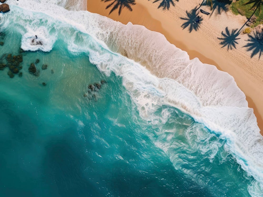 Aerial View Of A Beach 8