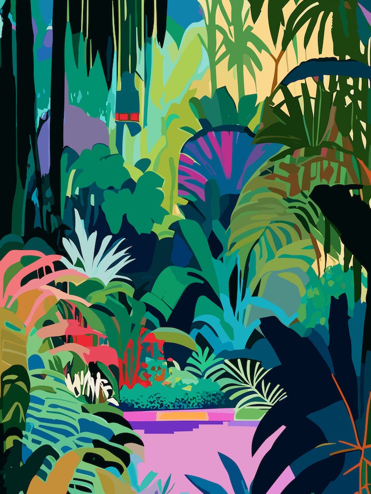 Nong Nooch Tropical Botanical Garden, Thailand Abstract Still Life