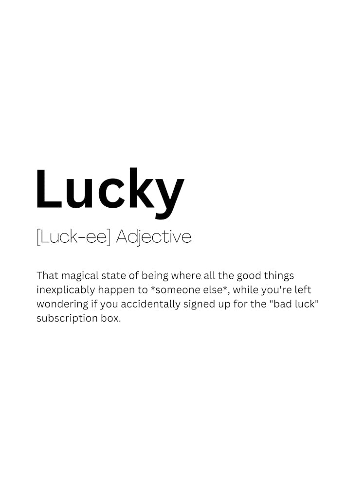 Lucky Definition Meaning