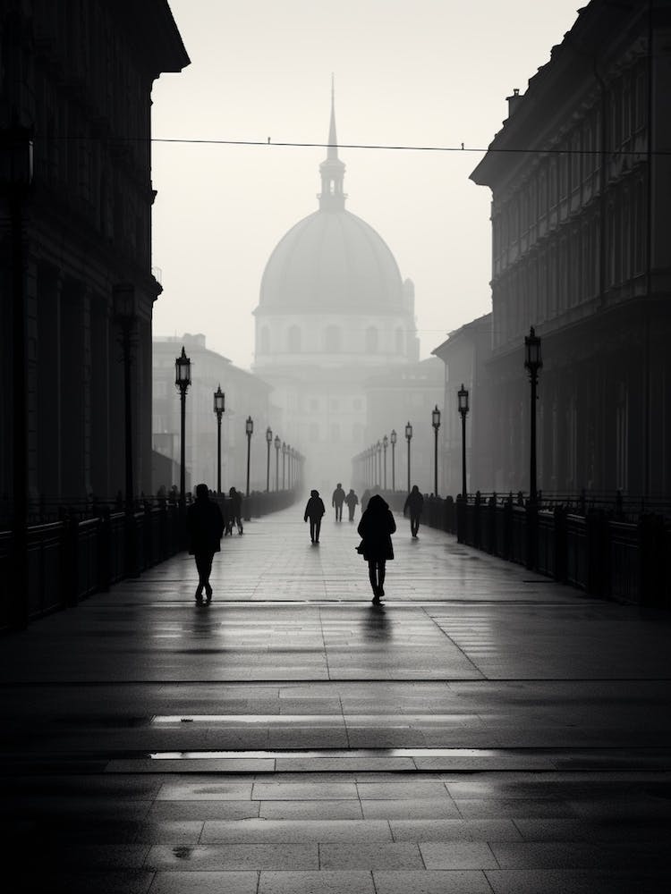 Turin, Italy,  Black And White Analogue Photography  3