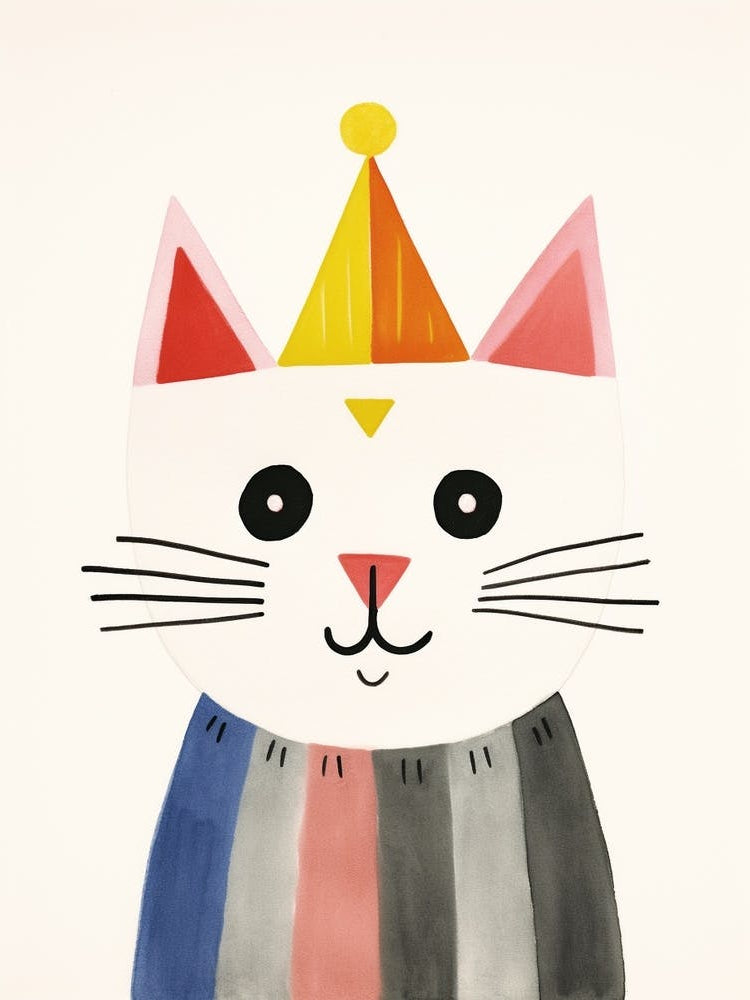 Little Cat 3 Wearing A Crown