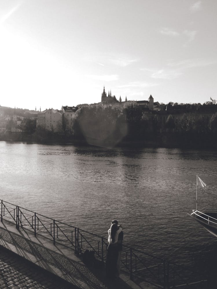 Couple On Vltava River - Prague
