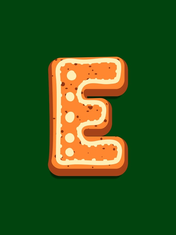 Gingerbread Christmas Letters Living Room Holiday Display Green 05
