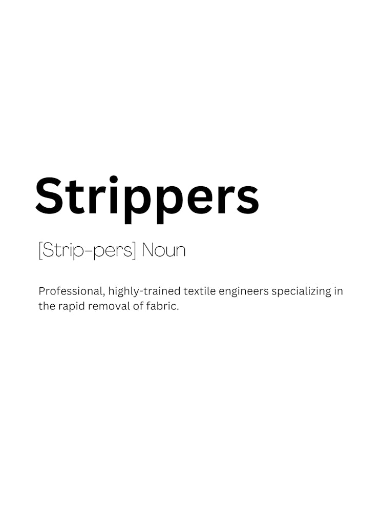 Strippers Definition Meaning