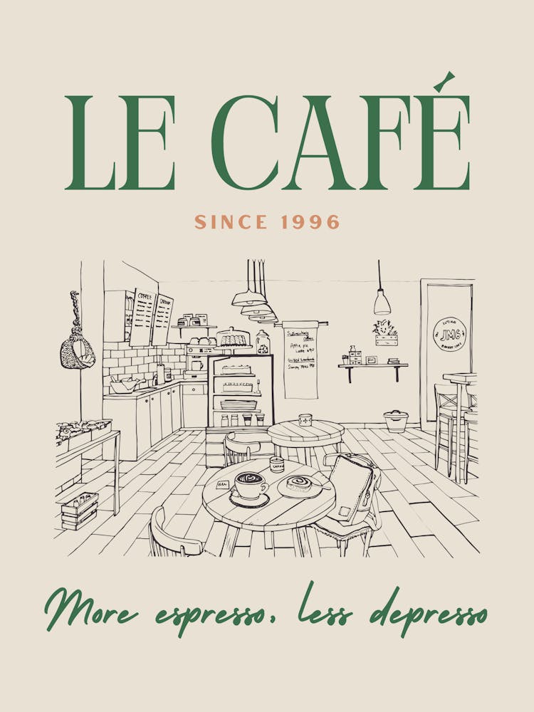 Le Café (More Espresso, Less Depresso)