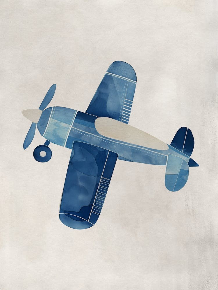 Avion bohème 12 pour chambre d'enfant