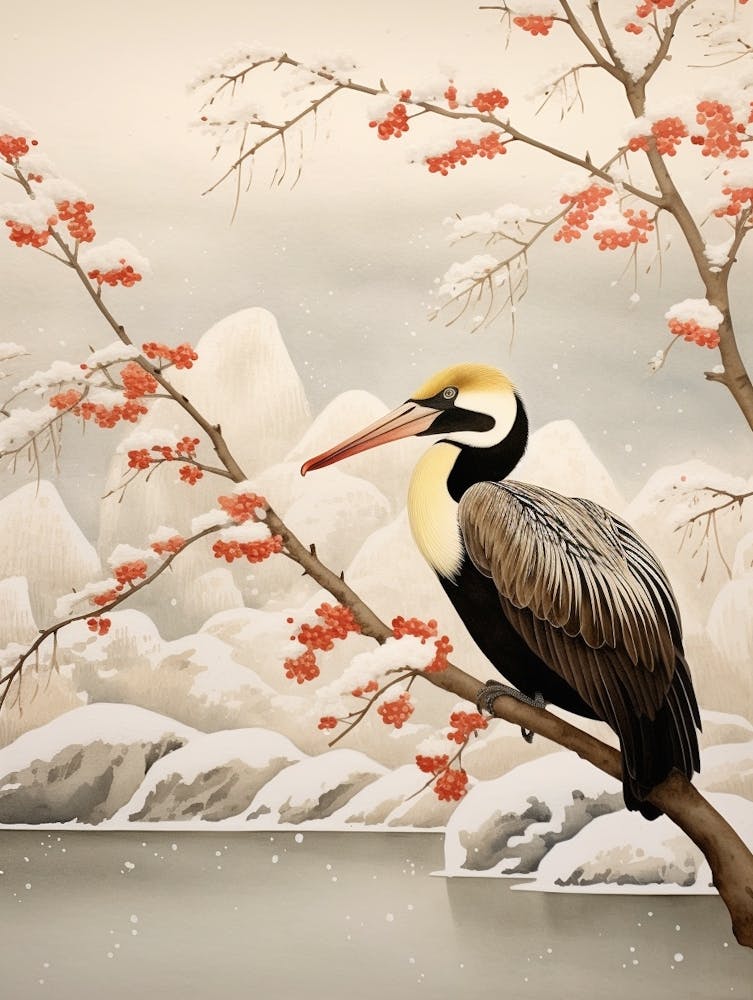 Bird Illustration Brown Pelican 3