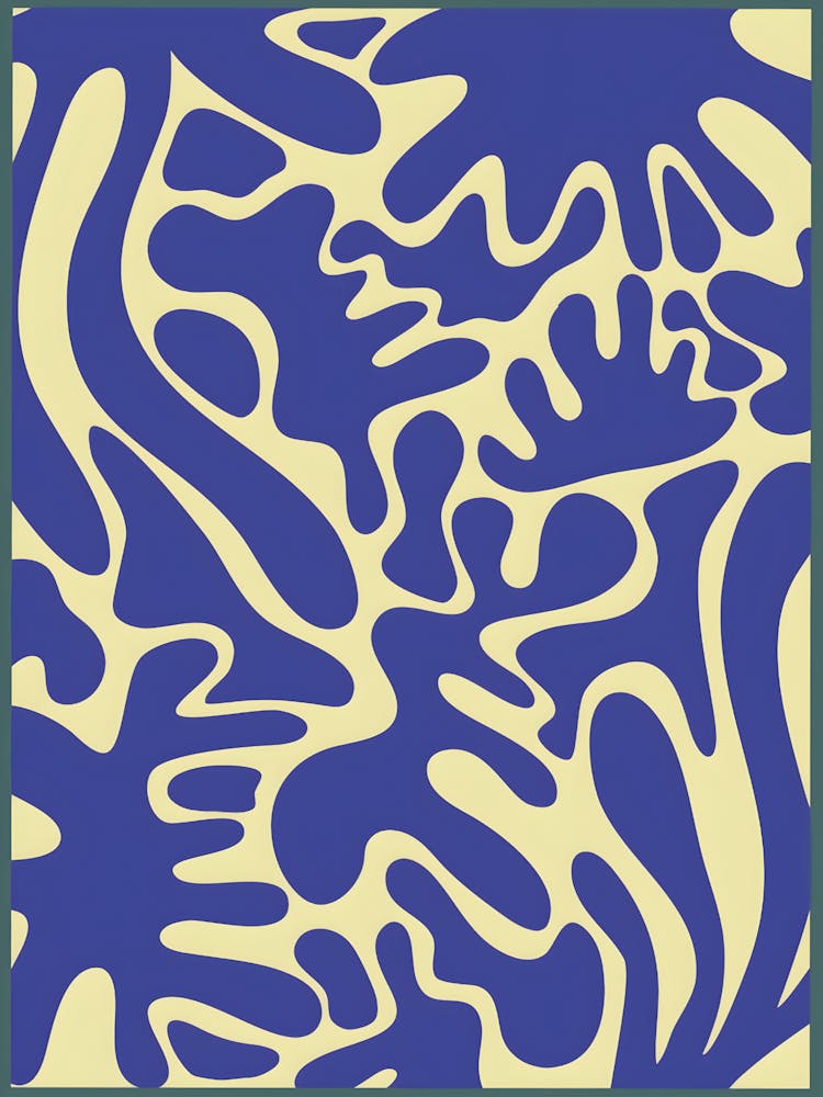 Abstract Blue And Yellow