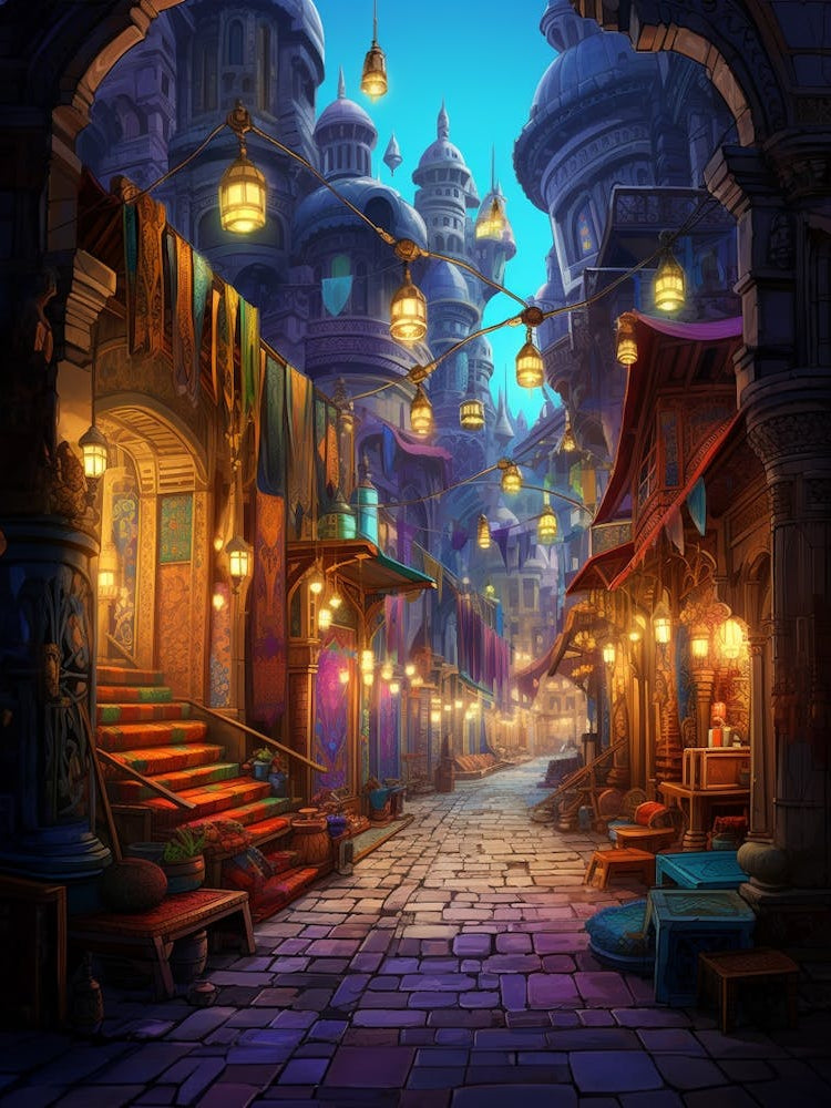 Grand Bazaar Kapal Modern Pixel Art 1