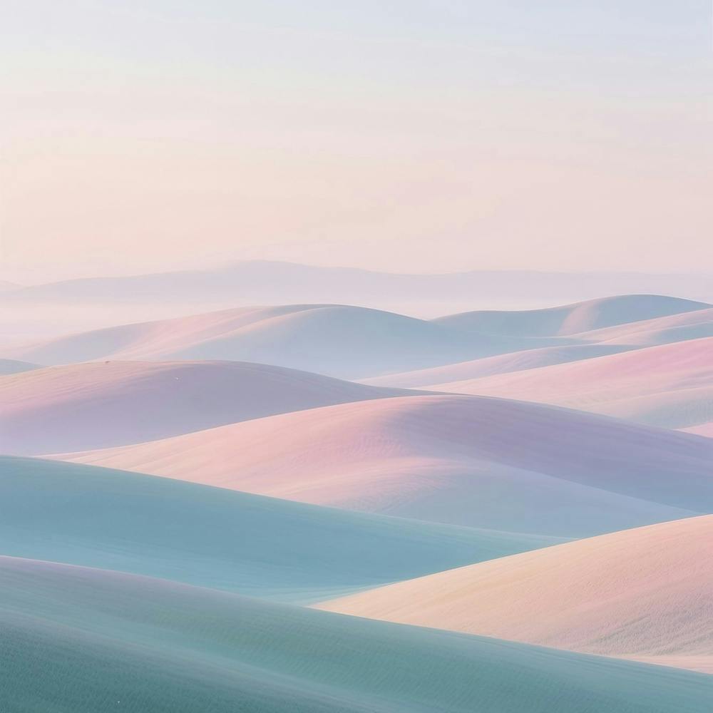 Sand Dunes At Sunrise
