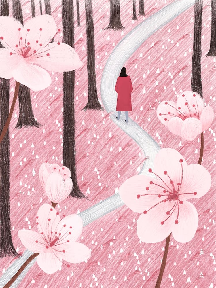 Pink Botanical Girl